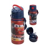 Frocx Erkek Çocuk Arabalar Çelik Matara 500ML 1 Adet Cars Şimşek Mcqueen Çelik Suluk 1 Adet Lisanslı Okul