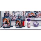 Frocx Frozen Çekçekli Anaokulu Çantası Box Connectıon(5 Parça Okul Seti)