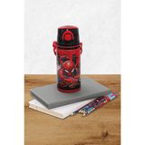 Frocx Spiderman Çelik Matara 500 ml Thwip Hafif ve BPA İçermeyen Tasarımıyla Okulda Kullanım İçin İdeal