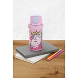 Frocx Unicorn Desenli Çelik Matara 500 ml Dayanıklı ve Sızdırmaz Tasarım ile Okul Kullanımı İçin