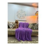 Fronte Home Tek Kişilik Battaniye Yumuşak Peluş Wellsoft Mor