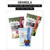 Fropie Badem & Vanilya - Kaju & Keten Tohumu - Glutensiz Yer Fıstıklı & Kinoa Patlaklı granola 3’lü - 800 gr