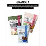 Fropie Badem & Vanilya - Kids Yer Fıstığı & Çilek Küpleri - Yer Fıstıklı & Kinoa Patlaklı granola 3’lü Set - 800 gr