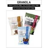 Fropie Badem & Vanilya - Yer Fıstığı & Kakao - Glutensiz Yer Fıstıklı & Kinoa Patlaklı granola 3’lü Set - 920 gr