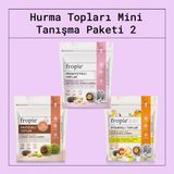 Fropie Hurma Topları Mini Tanışma Seti 2 240 g Antep Fıstığı Kaplı Fındık Ezmesi & Hurmalı - 80 gr