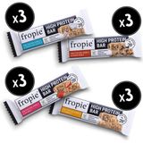 Fropie Karışık Protein Bar Kutusu 12 Adet 40 G Vegan Sağlıklı Atıştırmalık Seçeneği - 480 gr