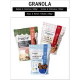 Fropie Probiyotik Badem & Vanilya - Çilek & Hibiskus - Proteinli Glutensiz Kaju & Keten Tohumu 3’lü Set - 800 gr