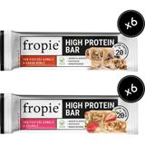 Fropie Vegan High Protein Bar 12’Li Set - Yer Fıstık Ezmeli & Çilekli & Kakao Nibli - 12 Adet