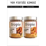 Fropie Yer Fıstığı Ezmesi Seti Kakao Nibli ve Çikolatalı Yer Fıstığı & Yer Fıstığı 315 gr X2 - 630 gr