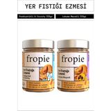 Fropie Yer Fıstığı Ezmesi Seti Probiyotikli Crunchy & Lukuma Meyveli 315 gr X2 - 630 gr