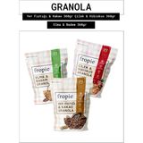 Fropie Yer Fıstığı & Kakao - Çilek & Hibiskus - Elma & Badem granola 3’lü Set - 1,05 kg
