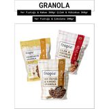 Fropie Yer Fıstığı & Kakao - Çilek & Hibiskus - Probiyotik Yer Fıstığı & Çikolata granola 3’lü Set - 920 gr