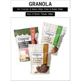 Fropie Yer Fıstığı & Kakao - Elma & Badem - Glutensiz Kaju & Keten Tohumu granola 3’lü Set - 960 gr