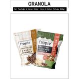Fropie Yer Fıstığı Kakao ve Proteinli Glutensiz Kaju Keten Tohumu granola Paketi x2 - 600 gr