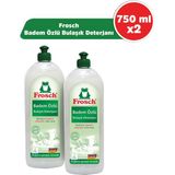 Frosch Badem Özlü Bulaşık Deterjanı 750 ml 2'li
