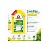 Frosch Beyaz ve Açık Renkli Çamaşırlar İçin Sıvı Deterjan Yedeği Limon Ferahlığı 25 Yıkama 1,5 L