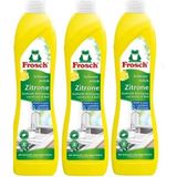 Frosch Krem Limon Özlü Temizleyici Mutfak ve Banyo Için 500 ml x 3 Adet, Vegan