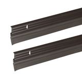 Frost King B59/36H Premium Alüminyum ve Vinil Kapı Süpürgesi 1-5/8" x 91,44 cm, Kahverengi - 2'li Paket