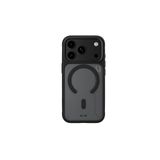 Frosted Anti-Slip iPhone 17 Pro Max Uyumlu MagSafe Parmak izi Bırakmayan Yumuşak Silikon Kılıf, Siyah