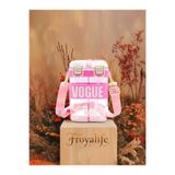 Froyalife Çocuk Okul Suluk Matara, Çift Bölmeli, 0,94 Litre, Pembe