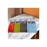 Froyalife Mikrofiber Temizlik Bezi, 40x40 cm, 4 Adet, Çok Amaçlı, Kırmızı/Yeşil/Gri/Mavi