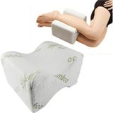 froyalife Visko Yastık Bambu Yastık Ortopedik Bacak Arası Yastığı Beyaz Yastık Destekli - 15 x 35 cm