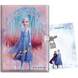 Frozen 14x20 cm 104 Yaprak Kilitli Hatıra Defteri
