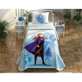 Frozen 2 Sister Tek Kişilik Lisanslı Pike Takımı - Açık Mavi