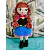 Frozen Anna Bebek Amigurumi Organik Oyuncak