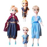 Frozen Anna Ve Elsa Oyuncak Bebek Seti - 2 Büyük, 2 Küçük
