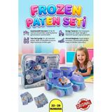 Frozen Çocuk Paten Seti 22-29 Numara Ayarlanabilir- Dizlik Ve Dirseklik Dahil Güvenli Başlangıç Seti
