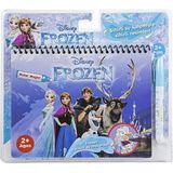Frozen Elsa Anna Karlar Ülkesi Sihirli Boyama Kitabı Özel Sihirli Su Kalemi ile - 1 Adet - 6GA-Pembe