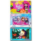 Frozen Elsa, Çilek Kız, Maşa ile Koca Ayı 3 lü Frame Puzzle Set