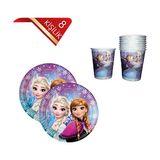 Frozen Elsa Doğum Günü Tabak Bardak Seti 8 Kişilik