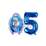 Frozen Elsa Konsept 5 Yaş Balon Set Karlar Ülkesi Tema Doğum Günü Folyo Balon Set