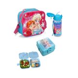 Frozen Elsa Lisanslı 3lü Okul Seti Beslenme Çantası + Yemek Kabı + Suluk Set