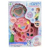 Frozen Karlar Kraliçesi Elsa 3 Bölmeli Makyaj Güzellik Seti Kız Çocukları Için