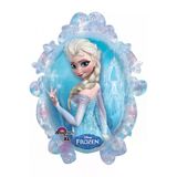 Frozen Karlar Ülkesi Elsa Anna Portre Folyo Balon 1 Adet 85 Cm Çift Yönlü Frozen Elsa Anna Balon