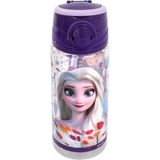 Frozen Plastik Matara 500ML, Çok Renkli, Çocuk Okul Suluk - Standart