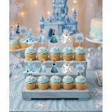 Frozen Temalı Pasta Kürdan Seti 10'lu Doğum Günü Cupcake Süsleme Dekoru