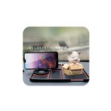 FRT Ottoman Araç İçi Kaydırmaz Ped 3D Numaratör Telefon Tutuculu Torpido Kaydırmaz XL Kare