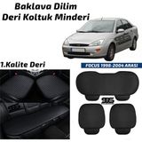 Fruens Ford Focus 1 1998–2004 Arası Siyah Deri Oto Koltuk Minderi