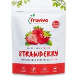 Fruvivo Dondurularak Kurutulmuş Çilek, 15 gr Vegan, Glutensiz Kurutulmuş Meyveler