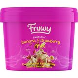 Fruwy Freeze Dried Muz Çilek Mix Kova (Dondurularak Kurutulmuş Muz Çilek Mix) - 1 Adet