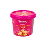fruwy Freeze Dried Muz Çilek Mix Kova (Dondurularak Kurutulmuş Muz Çilek Mix) 20g