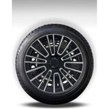 FRWY Ford 4 Adet Jant Kapağı 14" Inç Gri Siyah ( Tourneo Transit Connect Courier Focus Fiesta Fusion ) FW038 - 14 inç