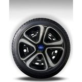 FRWY Ford Araçlar İçin Universal 15" inç 4 Adet 1 Takım Jant Kapağı ( Focus Fiesta Courier ... ) 032 - Gri-Siyah - 15 inç