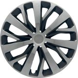 FRWY Ford Araçlar İçin Universal 16" inç 4 Adet 1 Takım Jant Kapağı ( Focus Fiesta Courier ... ) 035 - Gri-Siyah - 16 inç