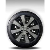FRWY Nissan 4 Adet Jant Kapağı 15" Inç Gri Siyah ( Micra Note Almira Qashqai Juke Primera Sunny ) FW003 - Gri - Siyah - 15 inç
