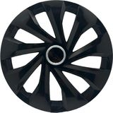 FRWY Nissan 4 Adet Jant Kapağı 15" Inç Piano Black ( Micra Note Almira Qashqai Juke Primera Sunny ) FW050 - Siyah - 15 inç